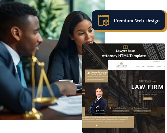 Well-Crafted Landing Page Design at Attorney Web Lab