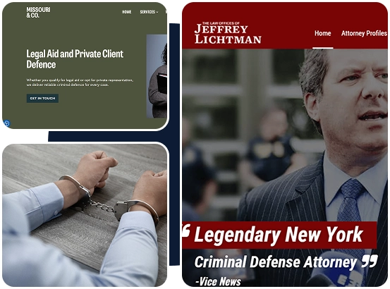 Built websites to Convert High-Value Criminal Cases