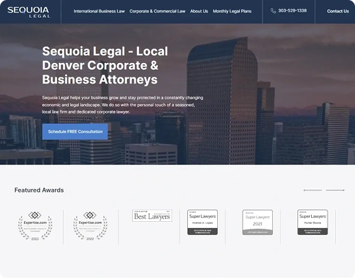 Business Law Attorney Website Design For High-Value Corporate Clients