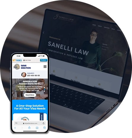 PPC Landing Page Designs for Immigration Firm Web Design