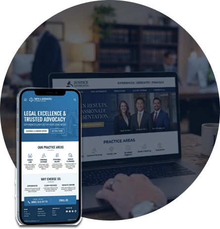 Attorney websites' Landing Page Designs