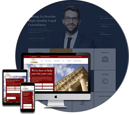 craft attorney bios in Philadelphia law firm web design