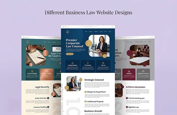 Business Law Website UI Design