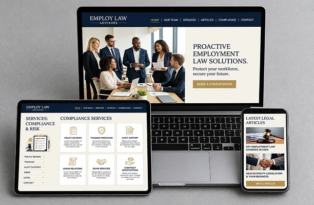 Employment Law Website Design