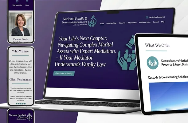 Family Divorce Law Firm Website