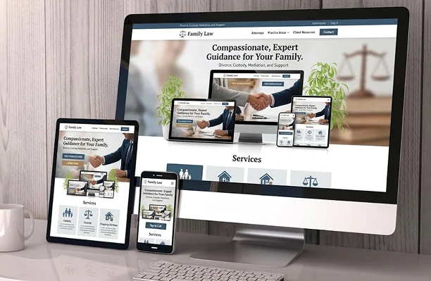 Responsive Family Attorney Website
